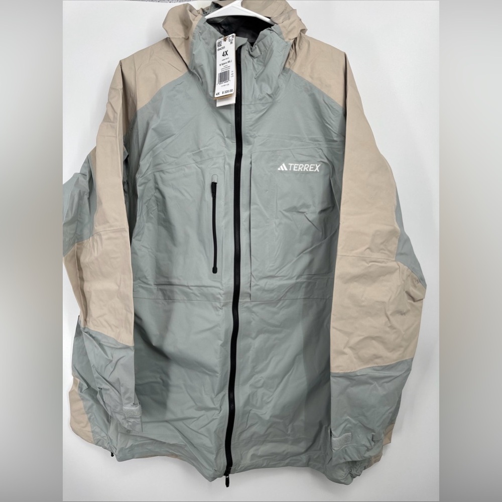 Adidas Terrex Xploric Rain Hiking Jacket Active Plus Size 4X NWT $320